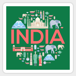 India concept Sticker